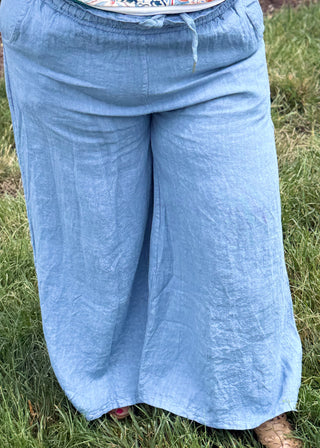 Indigo Air Linen Pants