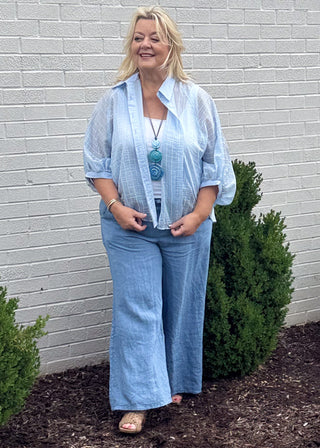 Indigo Air Linen Pants