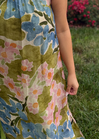 Meadow Song Silk Dress