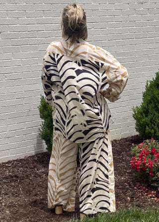 Savanna Stripe Zebra Print Set