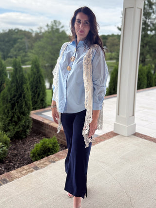 Elegant Lace Cardigan Vest