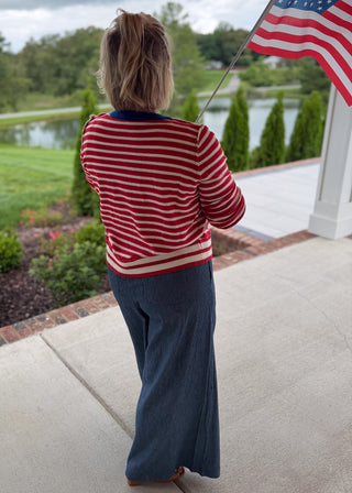 Wanderlust Striped Wide-Leg Pants