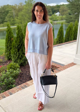 Whisper Blue Sleeveless Knit