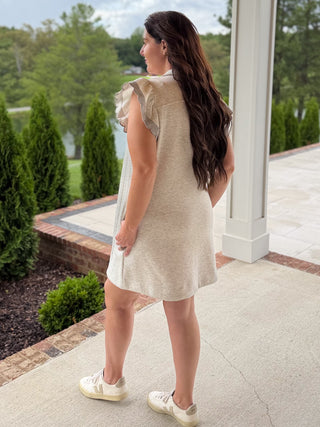 Cozy Charm Ruffle Dress