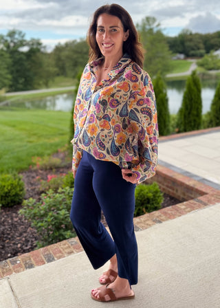 Navy Tide Comfort Pants