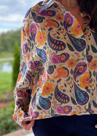 It's All Indigo Blouse