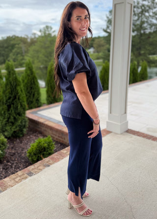 Navy Tide Comfort Pants