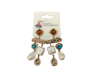 MULTI STONE EARRINGS