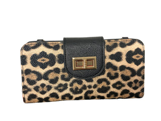 TURN LOCK CROSSBODY WALLET