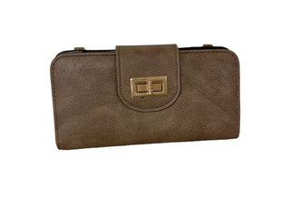 TURN LOCK CROSSBODY WALLET
